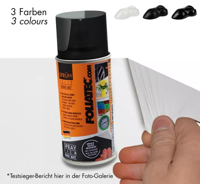 Sprüh Folie 150ml Felgen FOLIATEC 3 Farben Felgen Dip Flüssiggummi Testsieger*