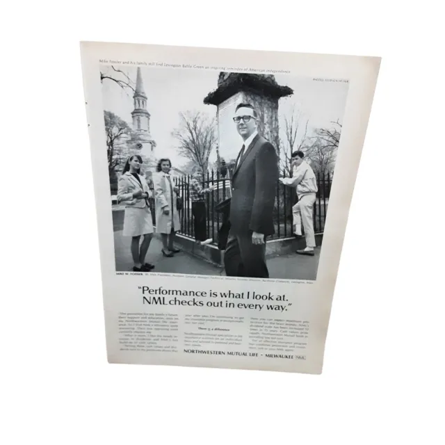 1967 Northwestern Mutual Life Milwaukee vintage Original Print ad