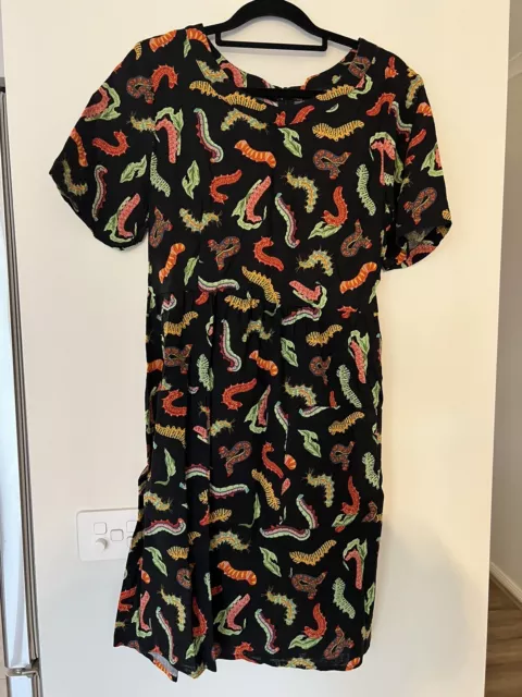 Black Grub Dangerfield Smock Dress size 8