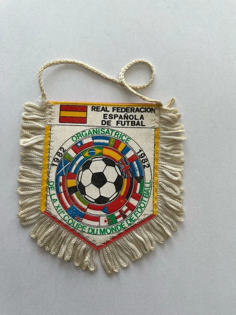Fanion Espagne Coupe Du Monde 1982 – Pennant Football España 82 – Banderin Vintage