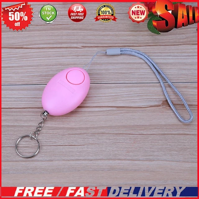 120dB Anti-rape Alarm Keyring Battery Powered Egg-shaped for Women Elderly