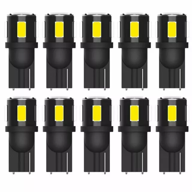 10X T10 W 5W 4SMD LED Lampen Standlicht Innenraum Glassockel Licht Weiß CANBUS