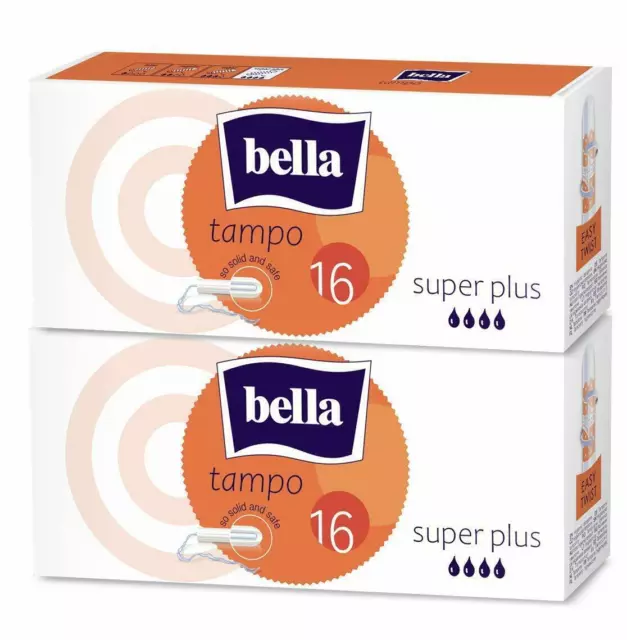 Bella Tampons Super Plus Easy Twist , 32 Pièces , paquet de 2
