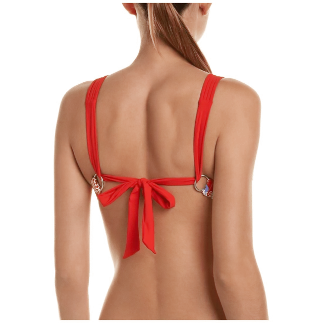 Red Carter Womens Paradiso Strappy Bralette Bikini Top & Bottom L NWT 2