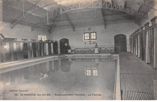 58 - HONORE LES BAINS - SAN46424 - Etablissement Thermal - La Piscine