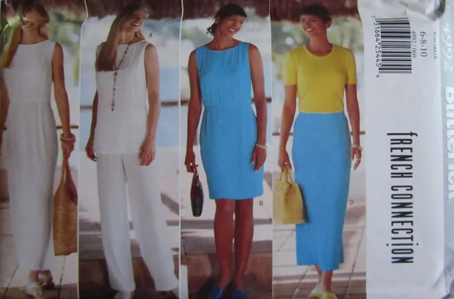 4992 Vintage Butterick SEWING Pattern Misses Dress Skirt Pants OOP SEW FF UNCUT