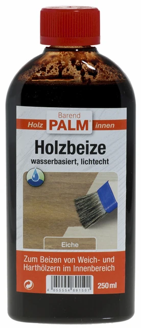 BAREND PALM HOLZBEIZE 0,25 L verschiedene Farben Beize Wasserbasis EUR ...