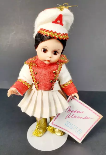 VTG Miniature Showcase Majorette Madame Alexander 8" Doll #314 Tag/COA/Box