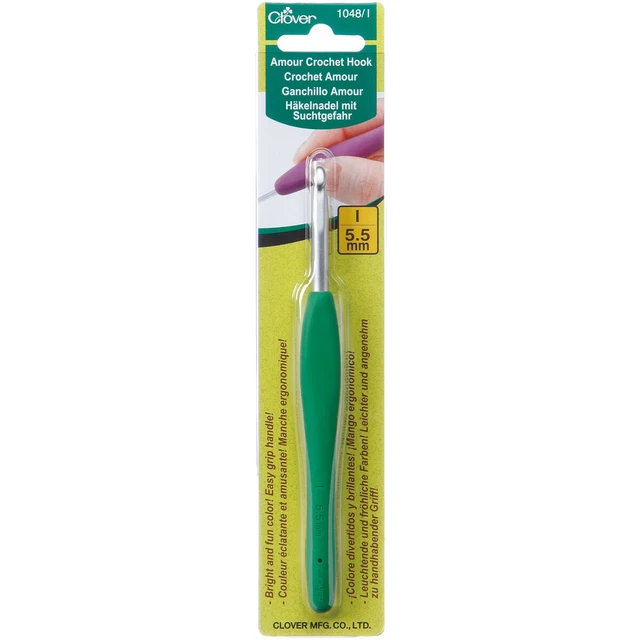 3 Pack Clover Amour Crochet Hook-Size I9/5.5mm 1048/I