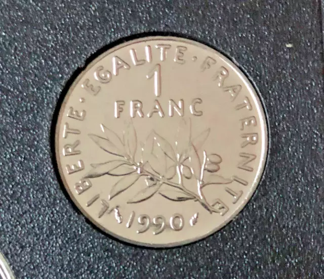 1 Franc 1990 Semeuse Fdc Sorti Du Coffret