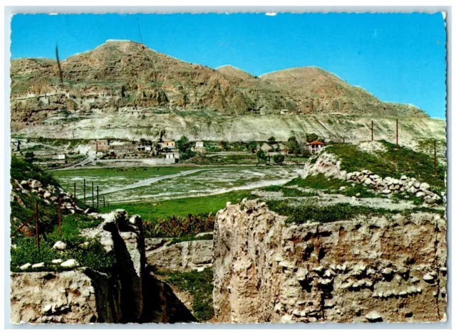 1966 Rocky Mountain The Mount of Temptation Jericho Posted Vintage Postcard