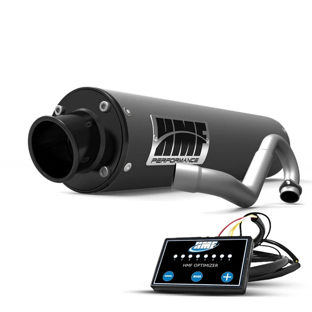HMF Yamaha YFZ 450R Full Exhaust Gun Metal w/Bk Turn Down + EFI (09-23)