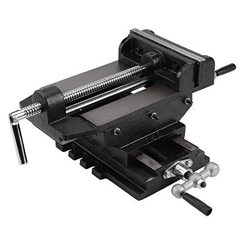 6-Inch Drill Press Vise Cross Slide Jaw Width Metal Milling Heavy Duty Metal