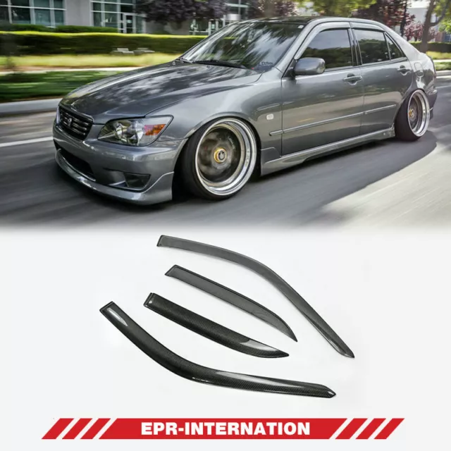 OE Style Carbon Fiber For Lexus SXE10 Altezza Z Zenki Wind Visor Deflector kit