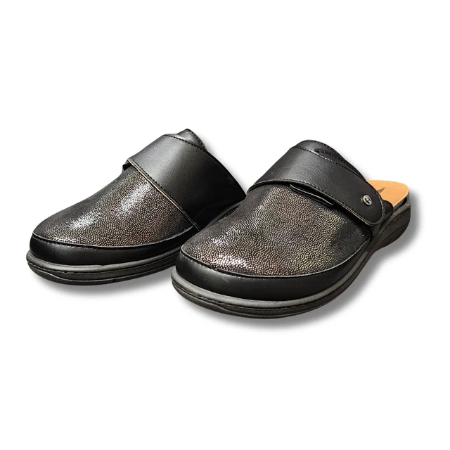PANTOFOLE DA DONNA Hergos ciabatte predisposte nere sintetiche taglia 39 comode EUR 60 00 PicClick IT
