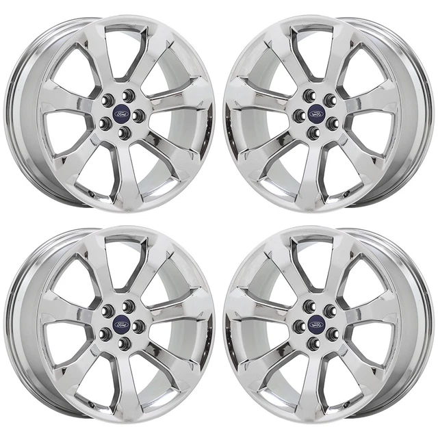 21& FORD EXPLORER ST Bright Chrome wheels rims Factory OEM set 10271 ...