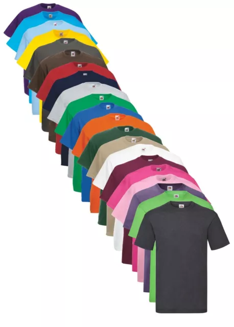 Fruit of the Loom Cotone Tinta Unita da Donna Maglietta T-Shirt 4XL & 5XL