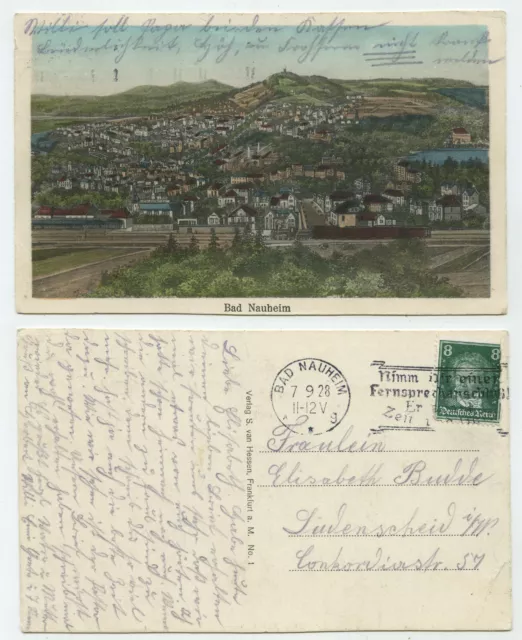 87513 - Bad Nauheim - Tarjeta de artista, caducado 7.9.1928