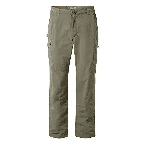Craghoppers Mens NosiLife Cargo Trousers Extra Long Leg Pebble (32IN)