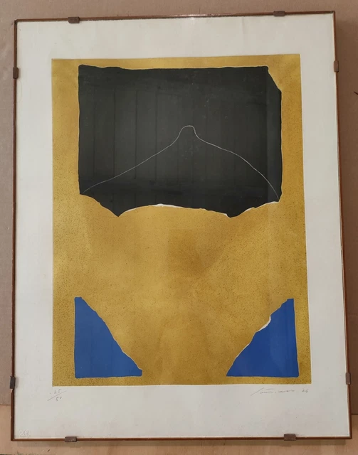 Giuseppe Santomaso Acquatinta a colori 1976 25/50