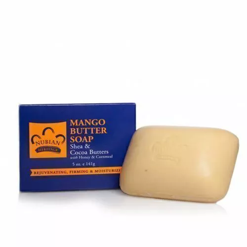 Pastilla de Jabón Manteca de Mango Por Nubian Heritage