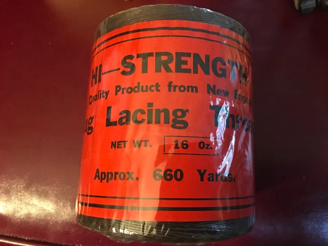 NUEVO hilo de cordones vintage de alta resistencia 660 yardas marrón oscuro artesanía