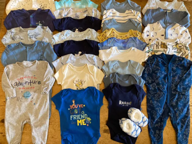 Boy Newborn - 0-3 Months Clothes Bundle