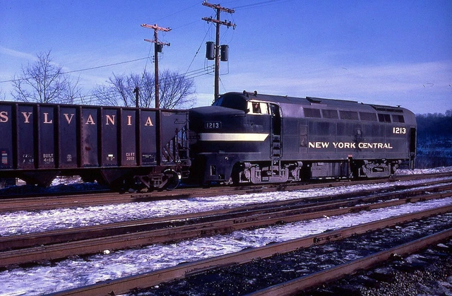 MRY MONONGAHELA BLW RF16 1213 ACTION ex NEW YORK CENTRAL in 1968 DUPLICATE SLIDE
