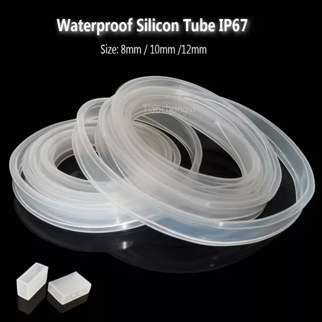 Transparent Silicon Tube led 8 10mm 12mm For 5050 WS2811 WS2812 LED strip light