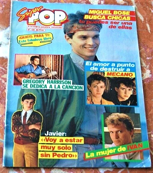 REVISTA SUPER POP 1982 Mecano Frida De Abba Miguel Bose Gregory revista-super-pop-1982-mecano-frida-de-abba-miguel-bose-gregory