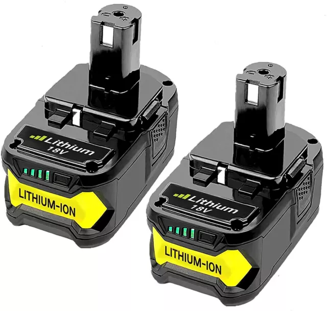 Batterie 2X 18V 5,5A de Remplacement pour Ryobi One+ RB18L50 RB18L40 RB18L25 RB