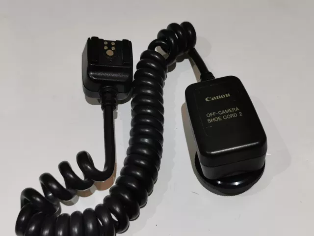 Canon OC-E2 off camera shoe cord for speedlite flash - Excellent Condition