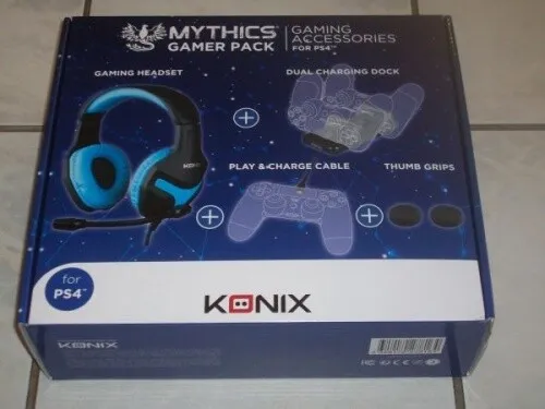 Mythics PS-400 - Gamer Pack Headset Ladestation Ladekabel - Neu / OVP