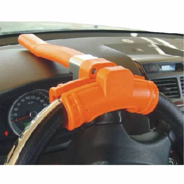 New Flourescent Steering Lock Anti Theft Car Security Baseball Shaped Wheel Car