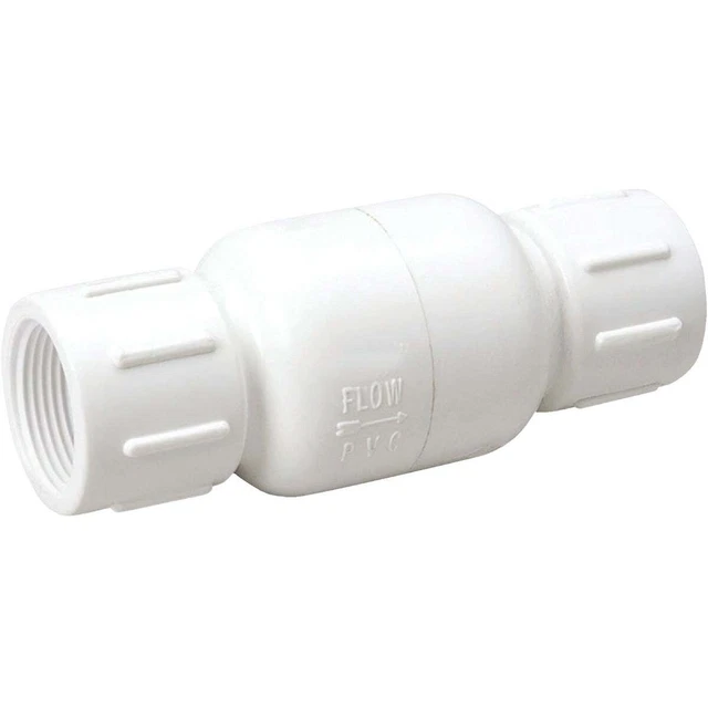2 In. PVC Schedule 40 Spring Loaded Check Valve 101-108 Pack of 4  101-108