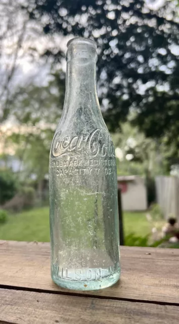 Vintage Straight Side Wilson NC Coke Coca Cola Bottle