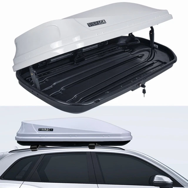 14 CU. FT. Rooftop Cargo Box Luggage Carrier 2 Locks, Dual Opening