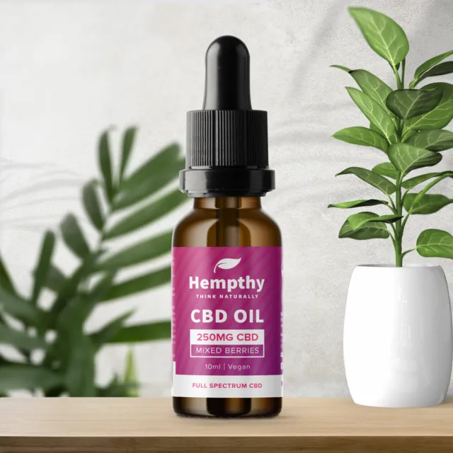 CBD OIL DROPS 250mg - Full Spectrum - 10ml - Mixed Berries Flavour