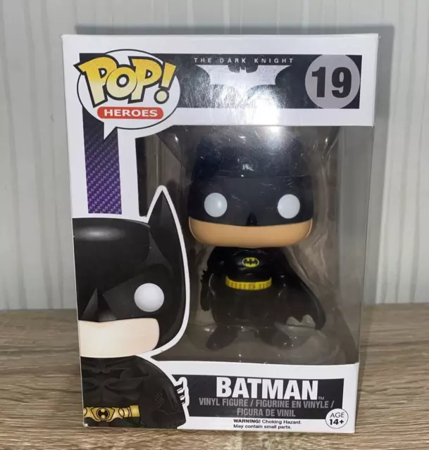 Funko POP! Heroes DC Comics The Dark Knight Trilogy Batman #19 DAMAGED BOX