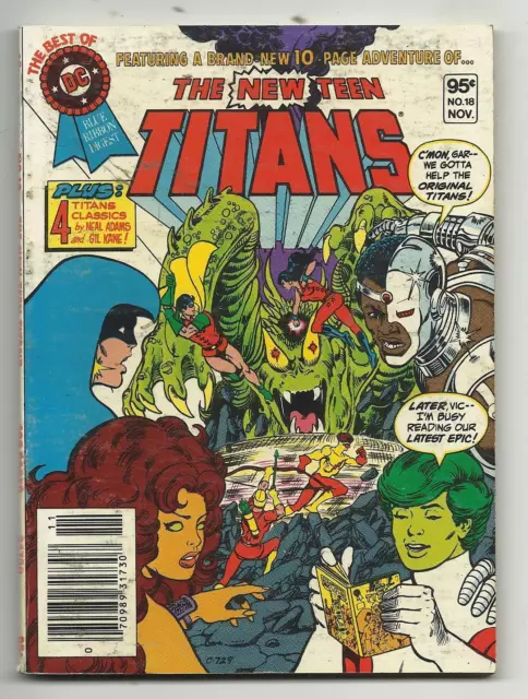 Best of DC Blue Ribbon Digest #18 - The New Teen Titans Neal Adams art FN 6.0