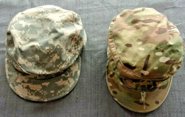 Pre-Owned Acu Ucp & Multicam Ocp Patrol Cap 7 1/4 Authorized Uniform Hat