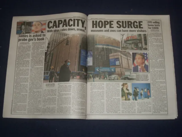 2021 April 20 New York Daily News Newspaper - Gov. Cuomo Says Ny To Open Wider 3
