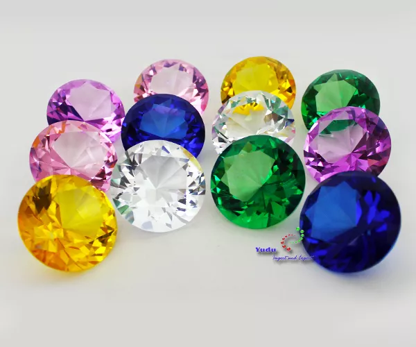 Glasdiamant Dekodiamant aus Kristallglas  Ø50mm