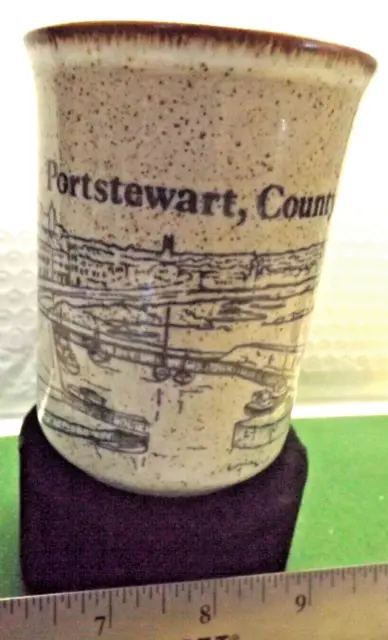 VTG. Dunoon Coffee Mug Cup PORTSTEWART, COUNTY LONDONDERRY Scotland Stoneware
