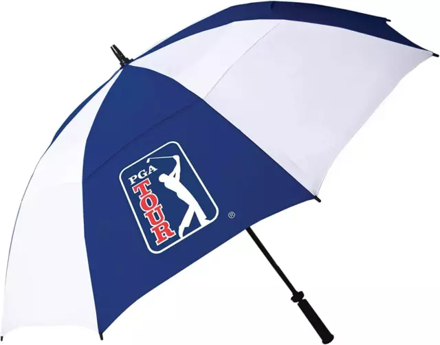 PGA Tour winddichter Golfschirm, blau, weiß, 62 Zoll