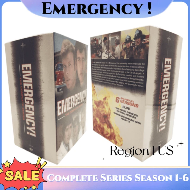 Emergency ! The Complete Series (DVD 32-Disc Box Set Collection) New Sealed Emergency ! The Complete Series (DVD 32-Disc Box Set Collection) New Sealed