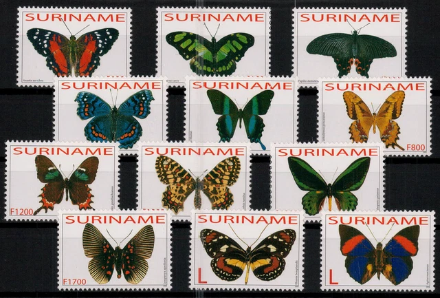 Surinam; Schmetterlinge 2004 kpl. **  (24,-)