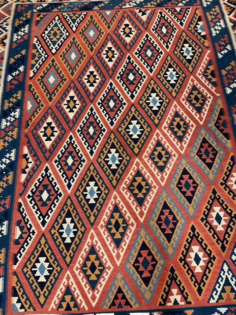 Products Antique Tribal Persians Qashqai Kilim Rug 8'6” x 10'6”