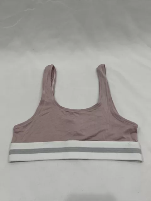 American Apparel Women’s Bralette Mauve Pink Gray Size XS NWOT