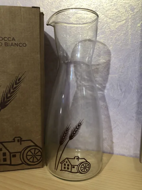 Brocca Vetro Vino Acqua Arredo Collezione Mulino Bianco Affare Introvabile New 3